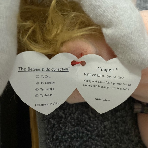 CHIPPER Ty Beanie Kid, Beanie Boy - Picture 4 of 11